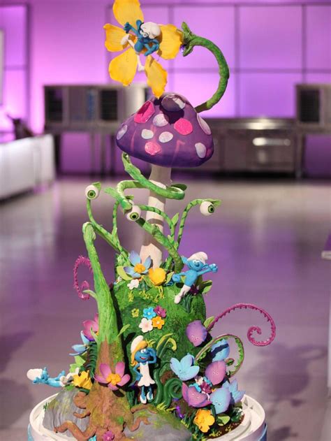cake wars smurfs  the lost village